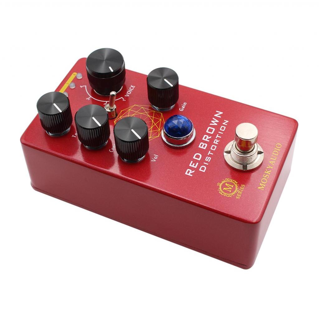 Drone_Ship-TH HXYIG Guitar Distortion Effects Pedal RED Brown Bass ...