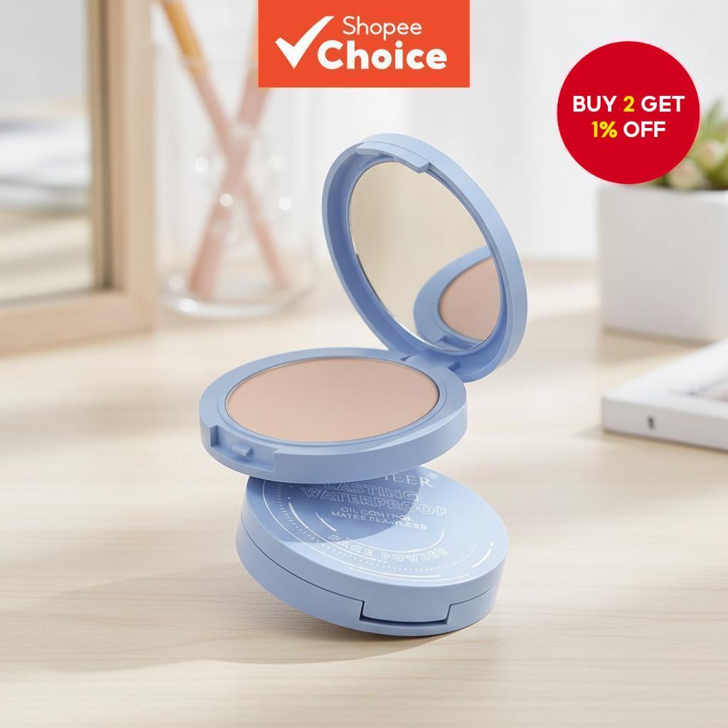 Matte Oil Control Face Powder is a waterproof compact makeup that ...