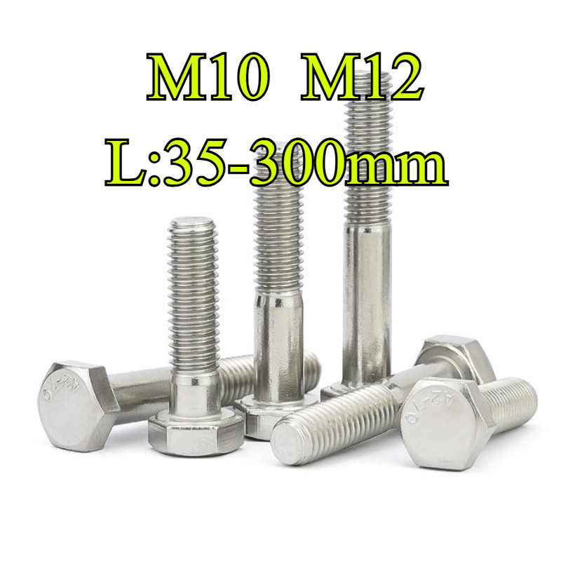 304 Stainless Steel Half Thread External Hexagon Bolt Extended Half ...
