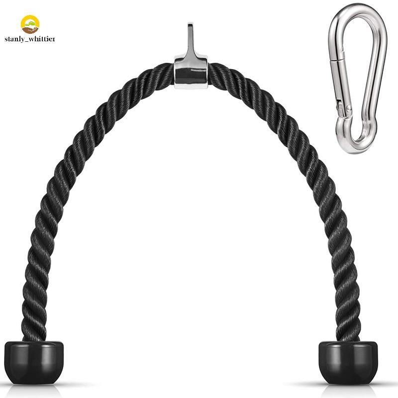Heavy Duty Tricep Pull Down Rope 36 Inches with Snap Hook, Fitness ...