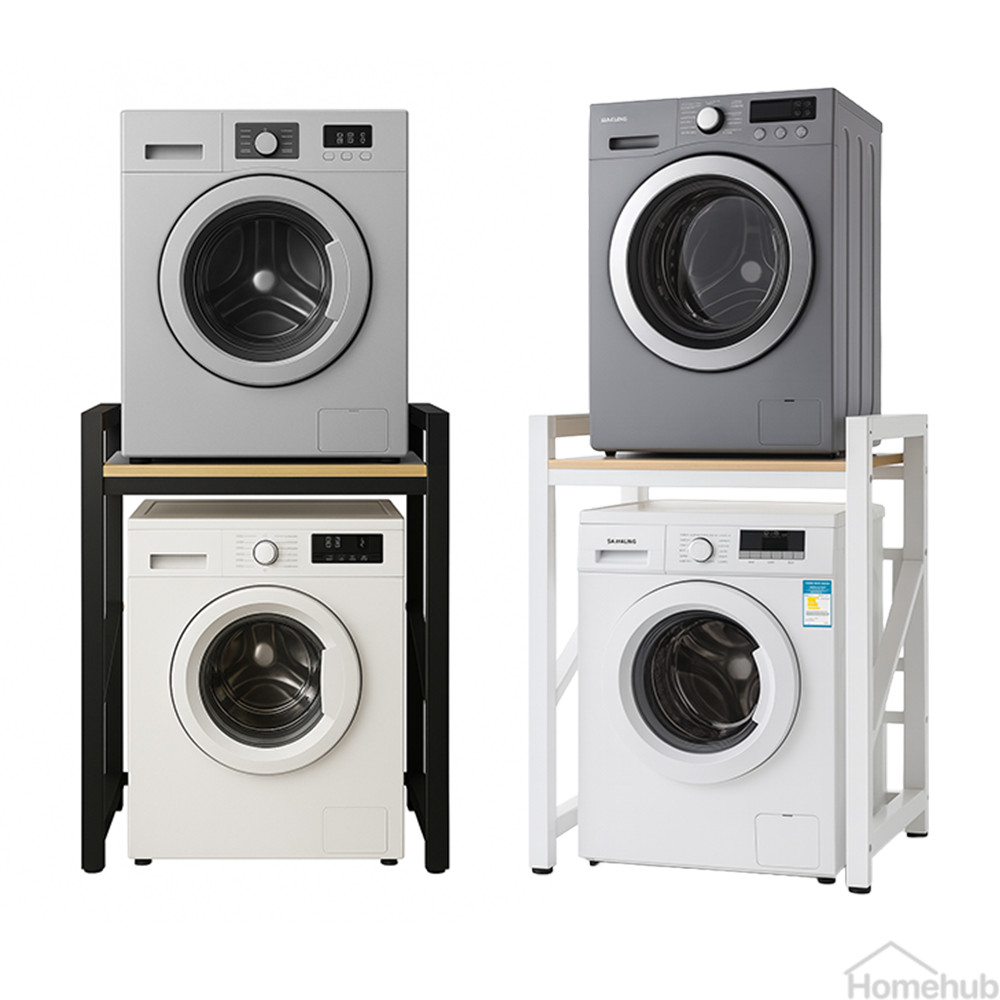 Homehub Washer Dryer Rack Washing Machine Front Load Stacker Adjustable ...