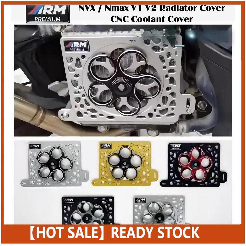 ARUMI RADIATOR COVER NMAX V1 V2 NVX V1 V2 ARM RADIATOR COVER ALLOY CNC ...