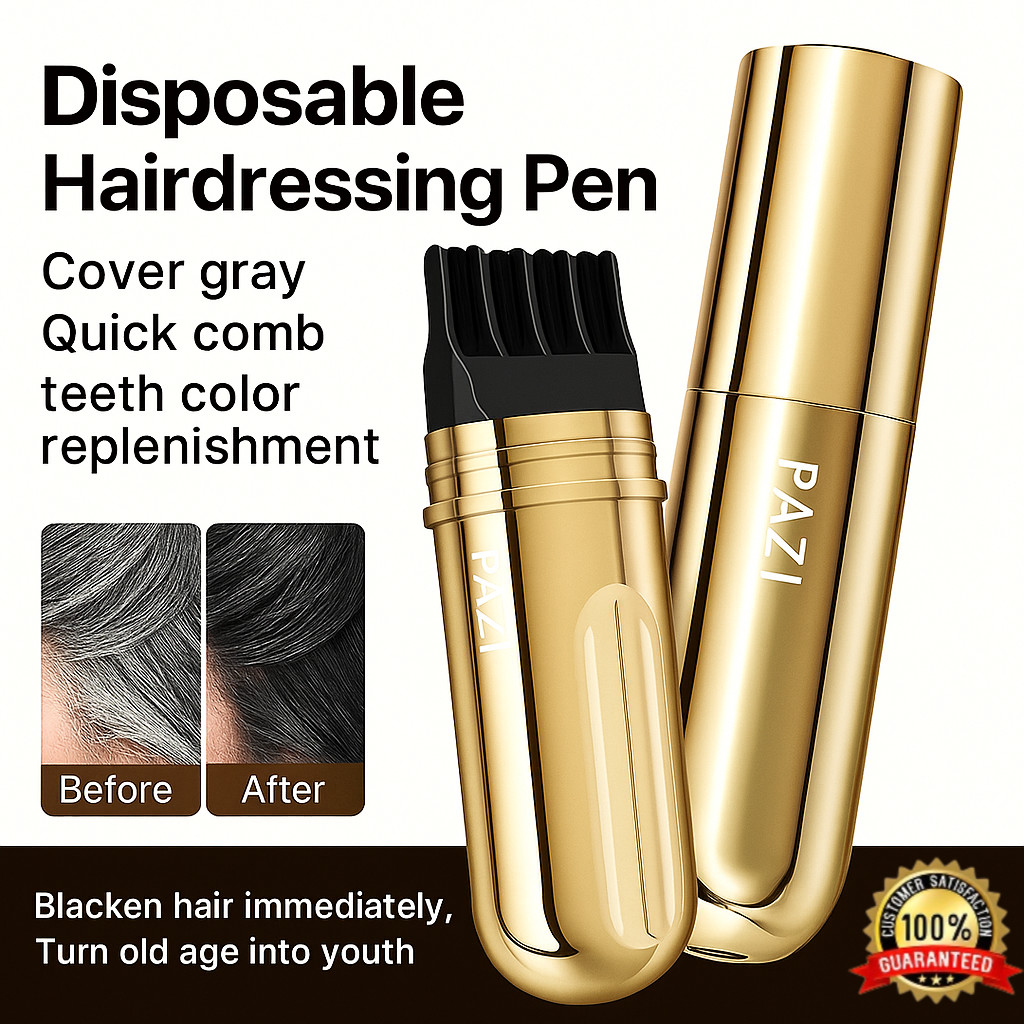 Buy 1 Free 1 Hair Coloring Pen with Comb Teeth/Temporary Gray Hair ...