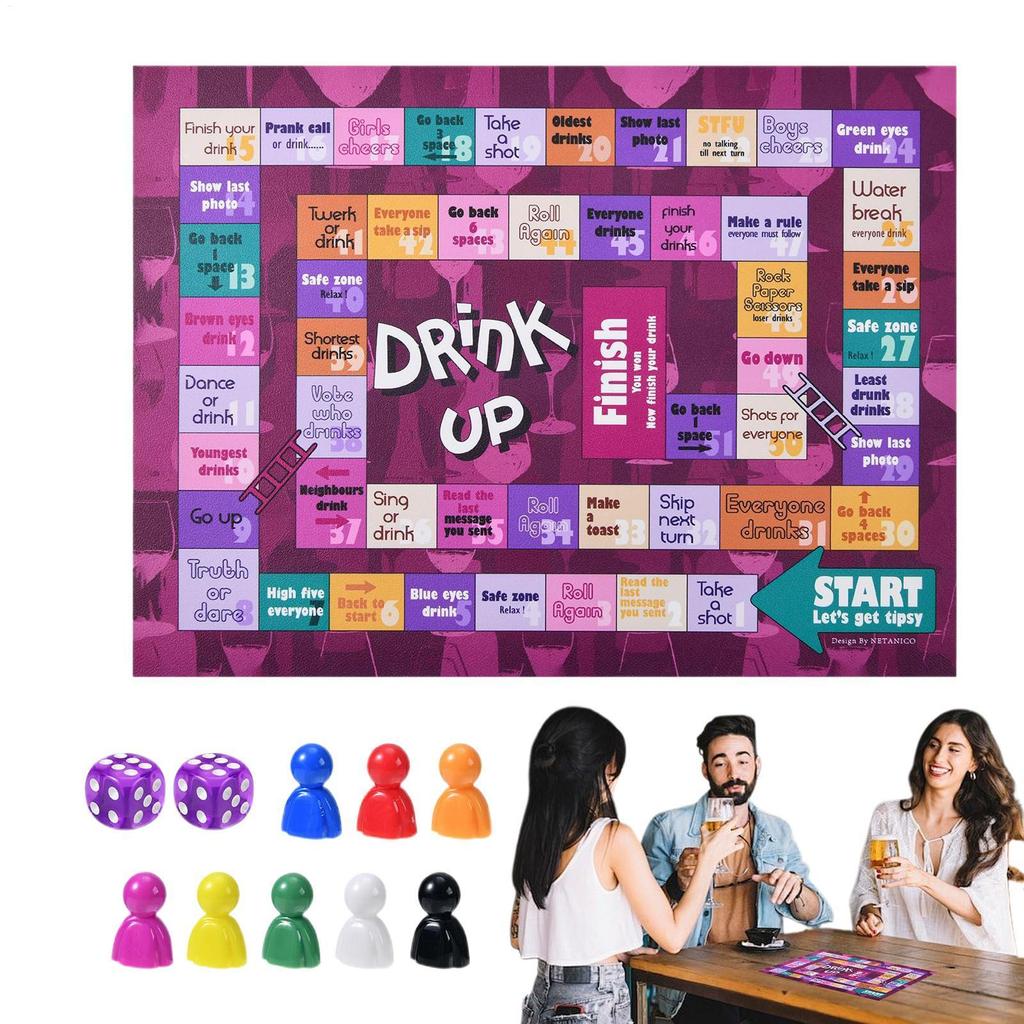Drunk Board Games For Adults 2 Dices Adult Interactive Drinking Board ...