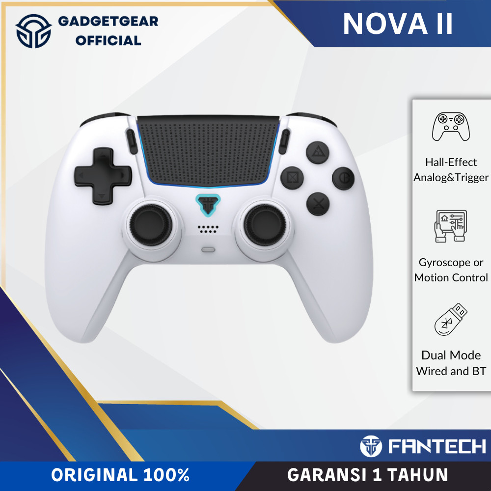 Fantech NOVA II WGP16 Wireless Gamepad Joystick Analog & Trigger Hall ...