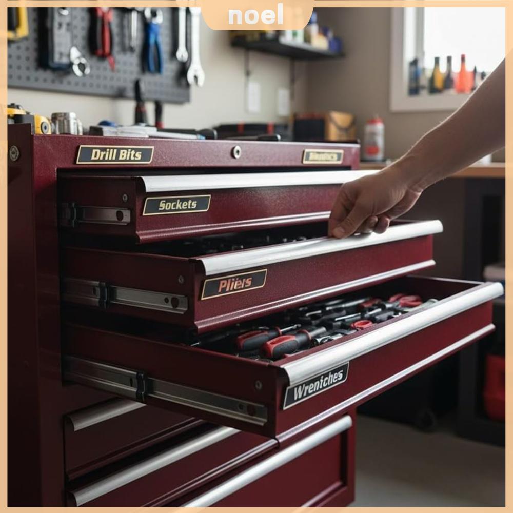 12pcs Toolbox Drawer Tags Toolbox Organization Stickers 3D Magnetic ...