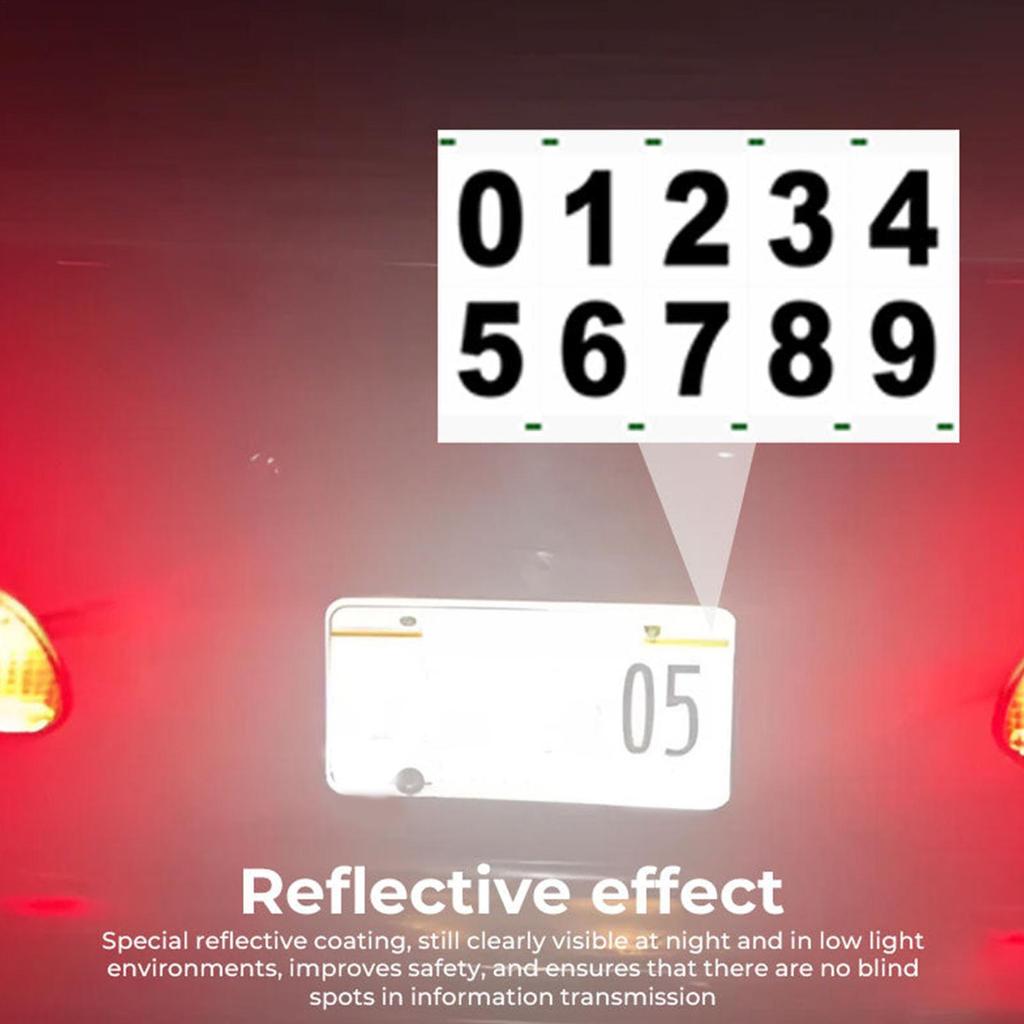 Adhesive Numbers for Mailbox Waterproof Reflective Outdoor Sign Numbers ...