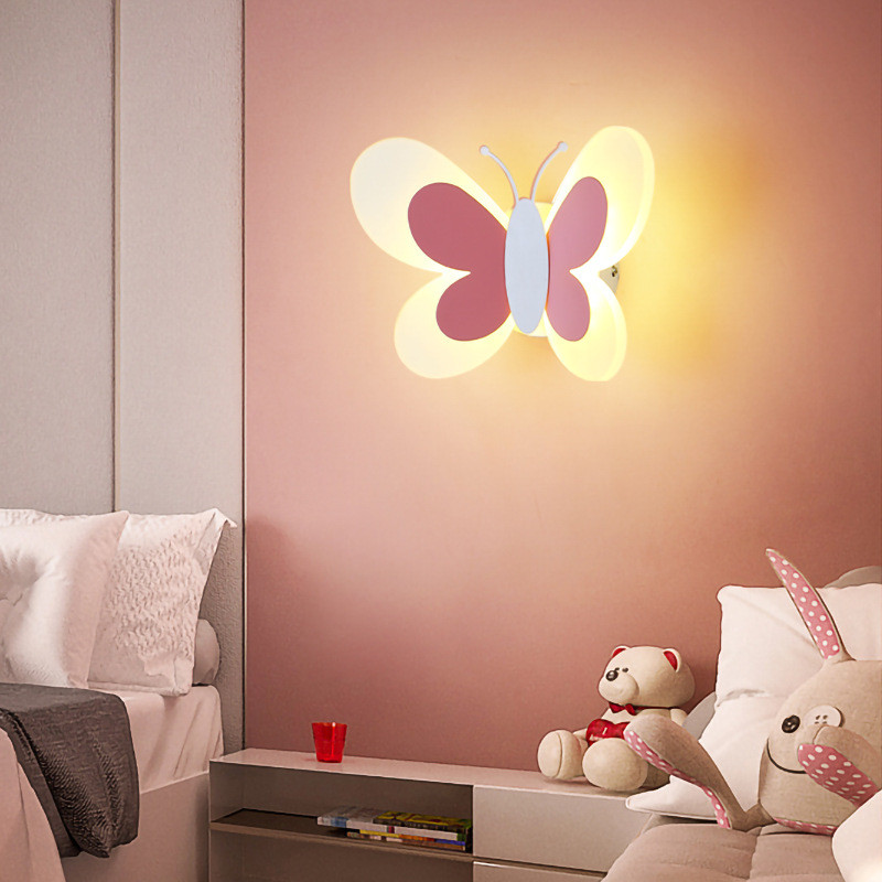 Creative LED Children's Room Wall Lamp Nordic Modern Simple Cartoon ...