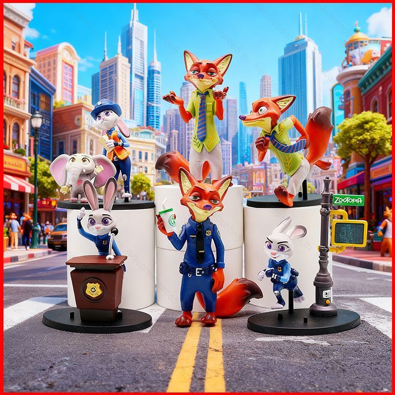 SQ5 Zootopia 2 Nick Wilde Judy Hopps Blind Box Adorable Cartoon Action ...