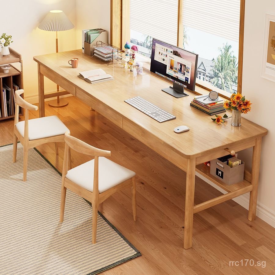 Desk Double Simple Office Desk Computer Desk Modern Window Home Study ...