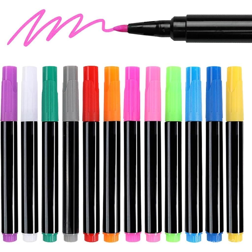 Signsxcel12-Color Markers for Led Note Board, Compatible with Light Up ...