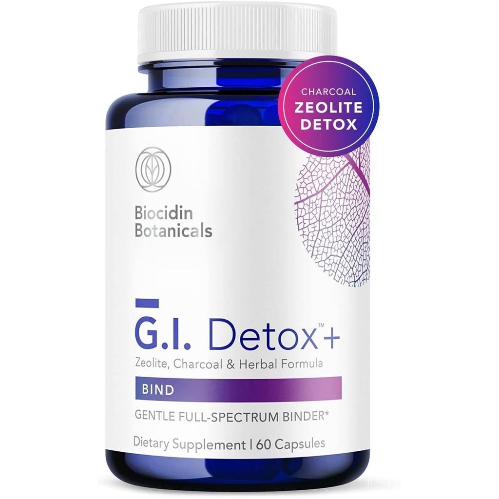 Biocidin G.I. Detox+ Activated Charcoal Binder & Zeolite Detox ...