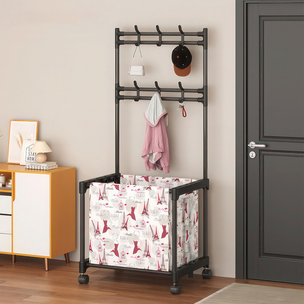 Standing Multipurpose Clothesline Hanger Rack Iron Rack Hat Rack Bag ...