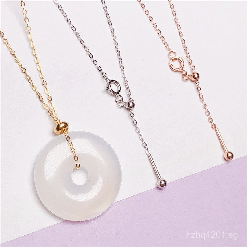O Chain Necklace Universal Collarbone Chain Anti-Drop Plated Adjustable ...