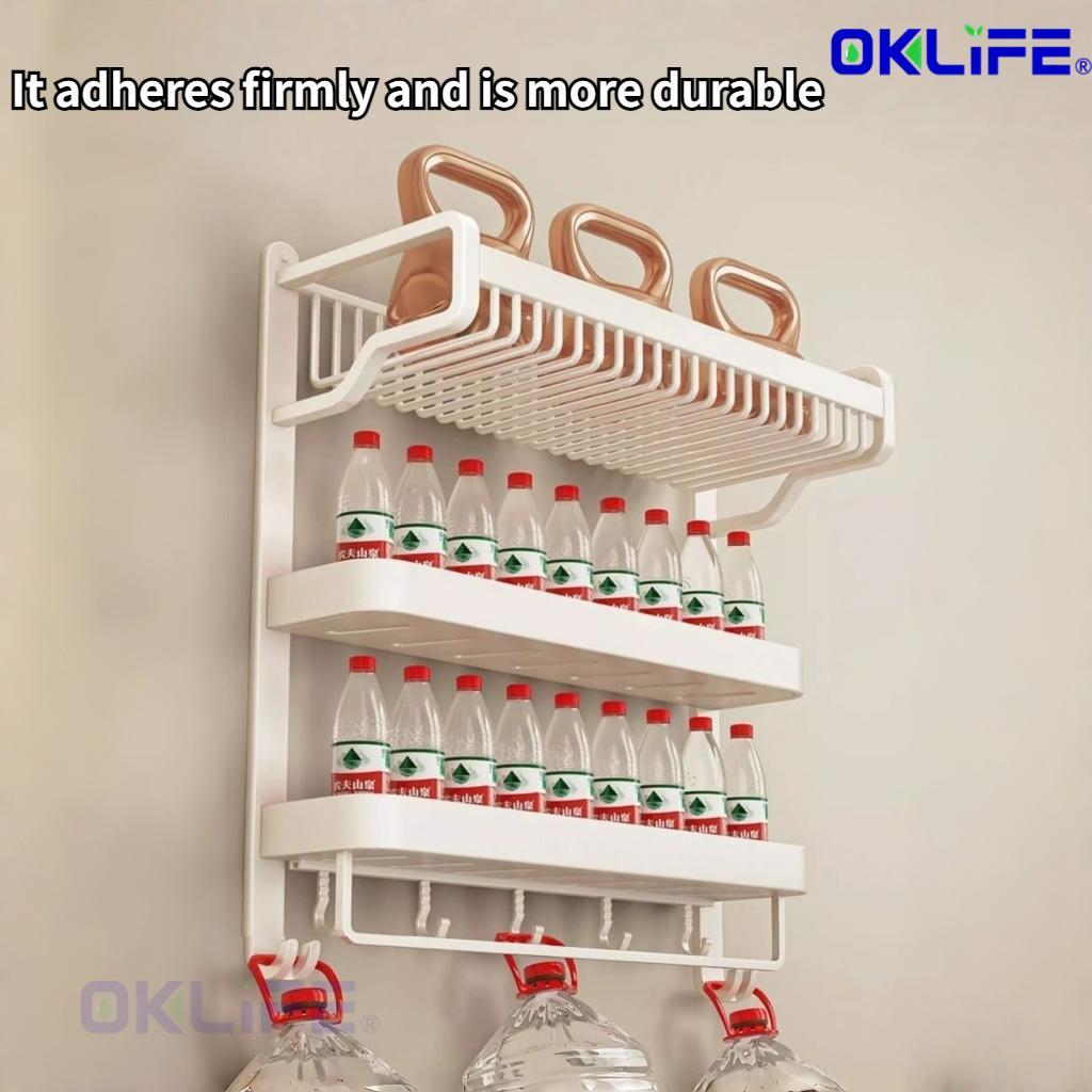 Space aluminum towel rack no-drill bathroom shelf restroom storage rack view 6