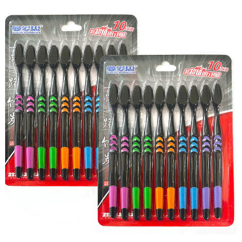 POPmaker shop Sikat Gigi Dewasa H111 Paket Isi 10 pcs - Set Sikat Gigi Keluarga, Bulu Halus dan Nyaman, Harga Hemat Banget untuk Stok Bulanan! - Gambar 3