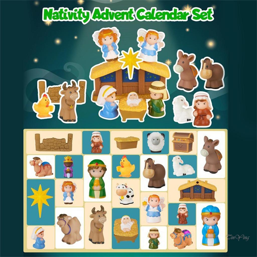 Nativity Christmas Advent Calendar For Kids 24 Day Countdown With Story ...