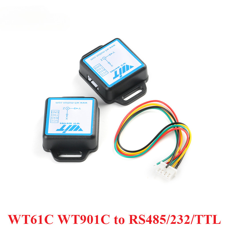 WT901C WT61C to RS485/232/TTL 6 9 Axis IMU Sensor Tilt Angle Roll Pitch ...