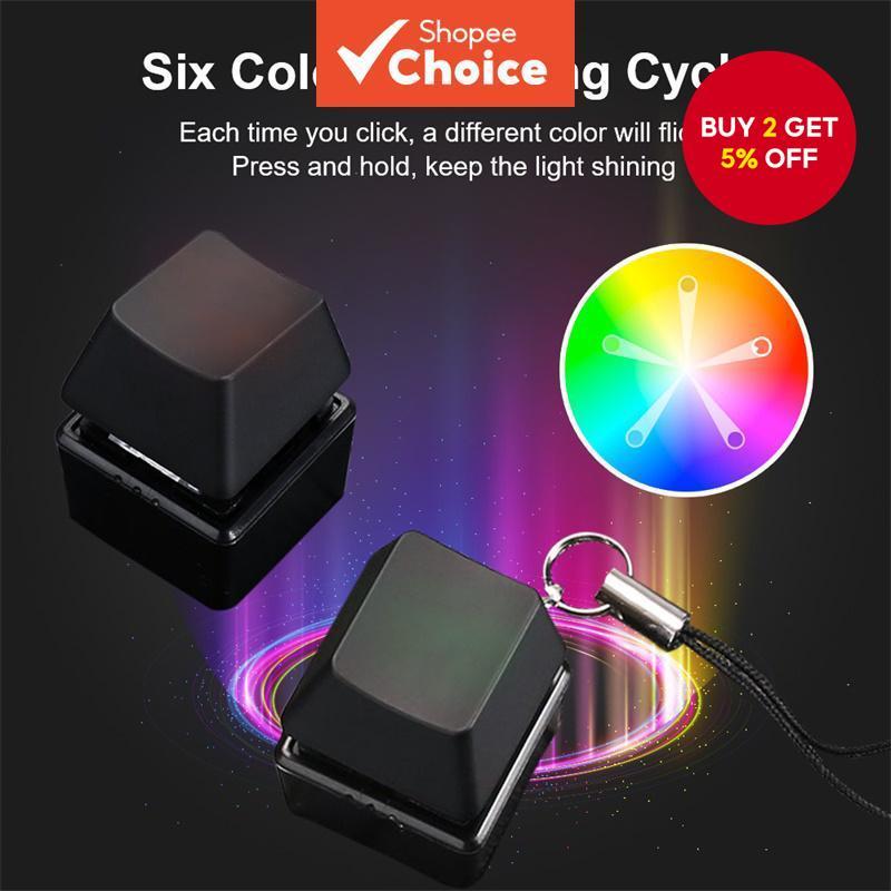 Mechanical Blue Switch Keychain For Keyboard Tester Kit Six LED Light ...