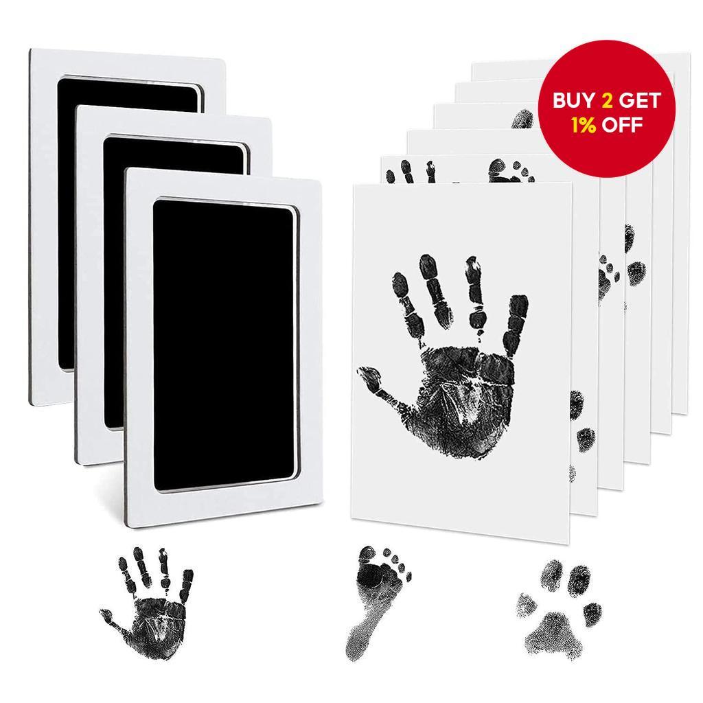 New Pet Handprint and Footprint Kit for Dogs and Cats - Clean Touch Ink ...