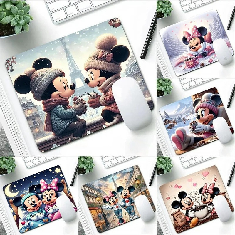 Mickey Minnie Mouse Mouse Pad Anime Gamer Desk Mat PC Gamer Cabinet ...