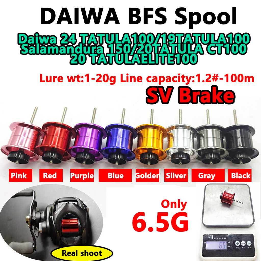 Daiwa Fishing Spool Ultralight Spool BFS SV Spool TATULA 100 ...