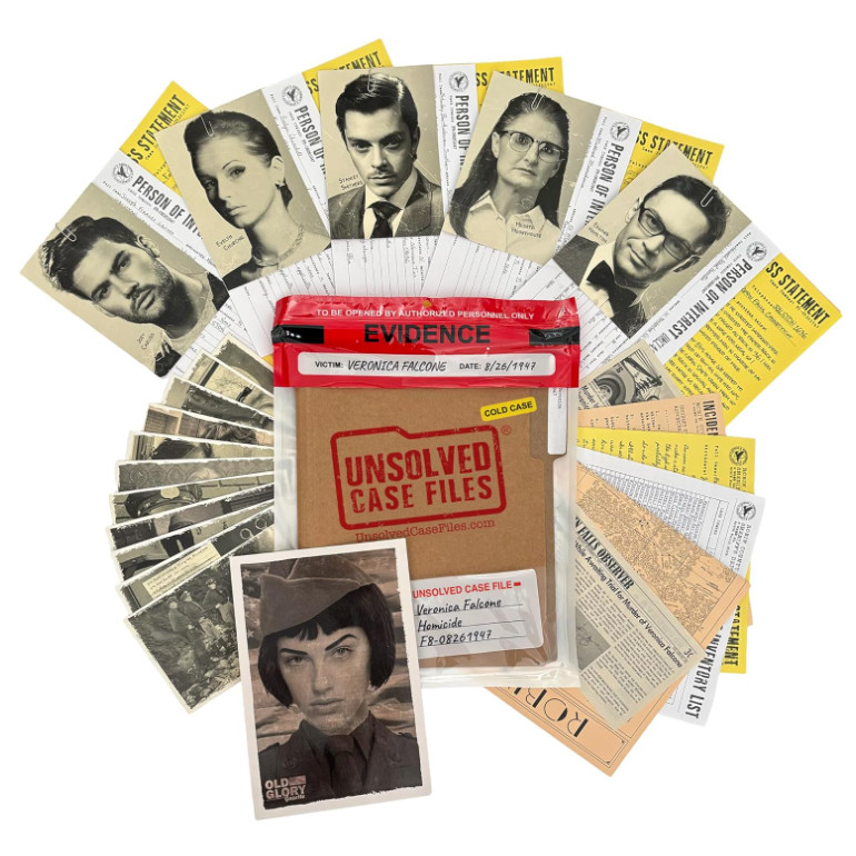 [SG STOCK]UNSOLVED CASE FILES Falcone Veronica Cold Case Murder Mystery ...