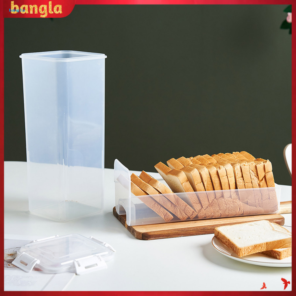 bangla| Toast Storage Box Extend Bread Shelf Life Transparent Bread ...
