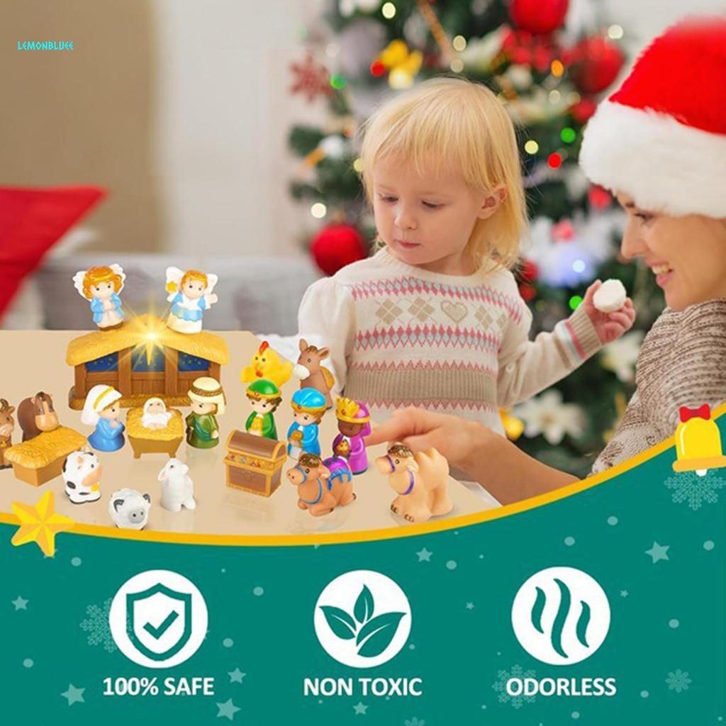 Nativity Christmas Advent Calendar For Kids 24 Day Countdown With Story ...