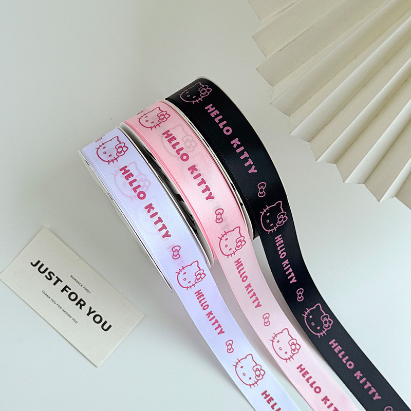 Hello Kitty Classic ribbon ribbon Cute Cute Fun Threaded ribbon ribbon ...