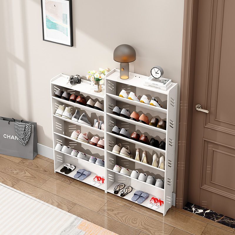 Simple Shoe Rack for Entryway, Narrow Small Inclined Ultra-Thin ...