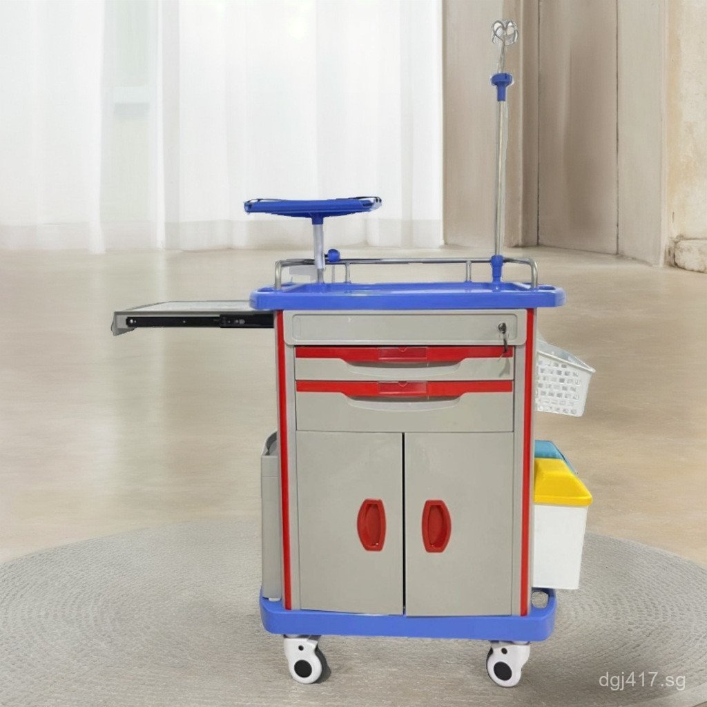 Five-Drawer Hospital Rescue Cart Infusion Cart Emergency Cart Medical ...