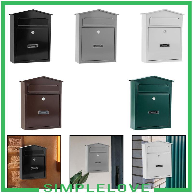 [Simple] Wall Mount Lockable Mailbox Modern Easy to Install Practical ...