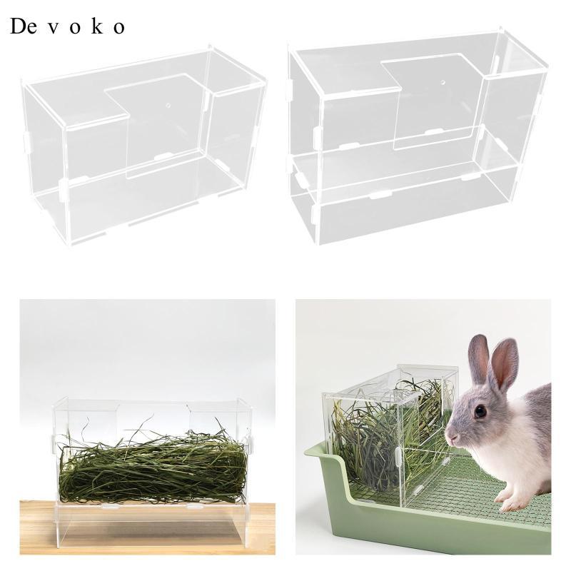 [Cuticate1] Pet Rabbit Hay Feeder Food Containers Dispenser Grass Rack ...
