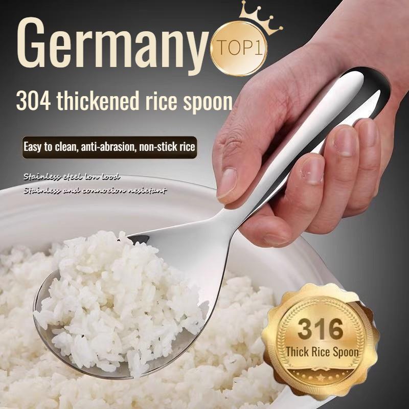 Non-stick Rice Spoon Smooth Edge Cooking Spoon Rice Easy to Take ...
