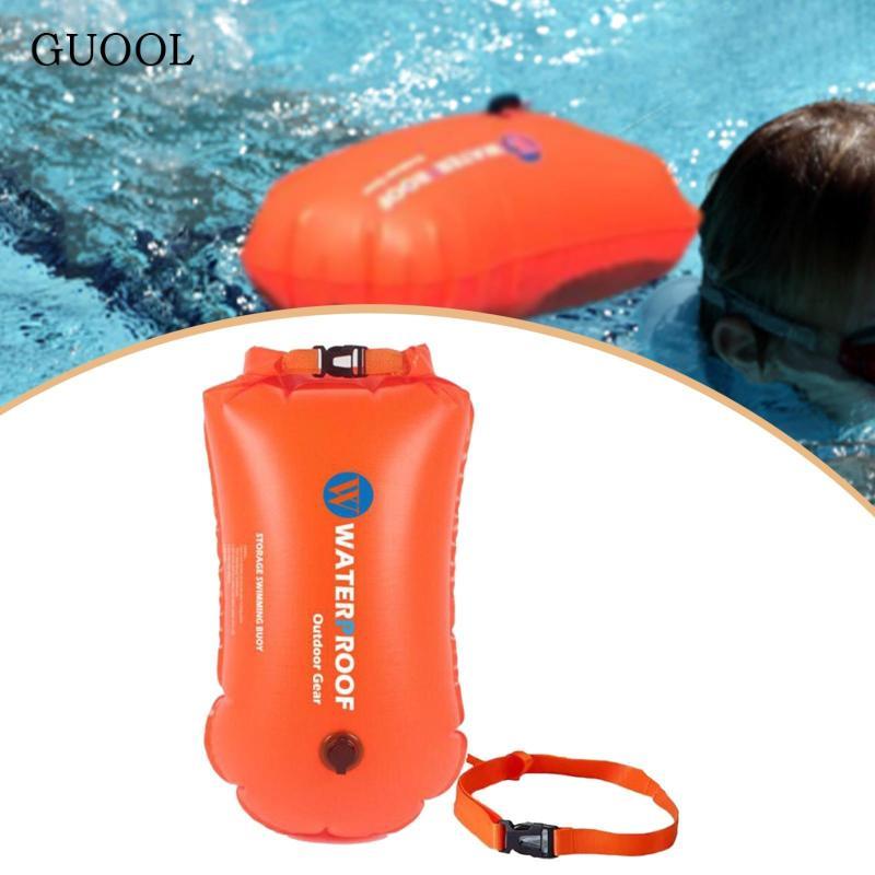 GUOOL PVC Inflatable Swim Buoy Modern Float Pool Bag Safety Double ...