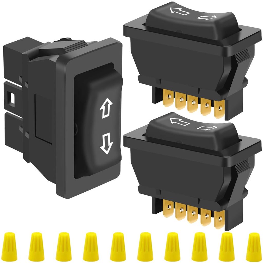 3PCS 5Pin Car Window Switch DC 12V 20A Control Momentary Rocker ...