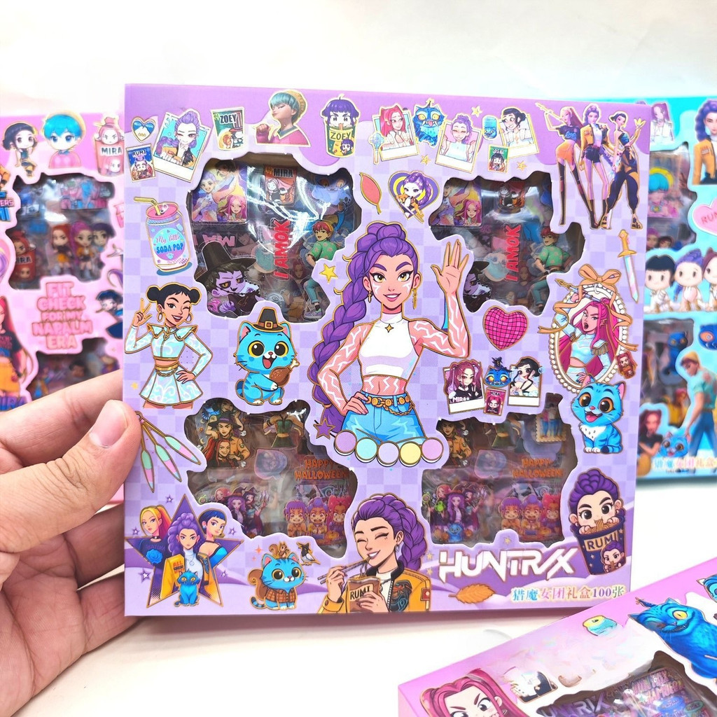 100pcs/set Cartoon Demon Hunters Anime Stickers Decorative Rumi Mira ...