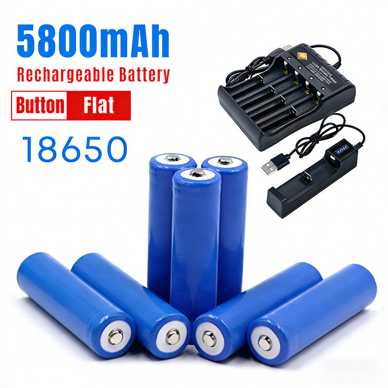 Batteria Ricaricabile TLYA 3.7V 4000mAh Li-ion, 2 Pezzi, Per Torce LED E Dispositivi Elettronici Batteria Ricaricabile 3,7 V 4000 MAh TLYA