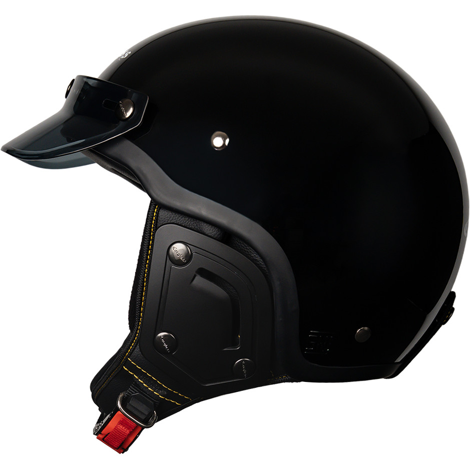 Cargloss CFS Chips Retro Helm Half Face - Deep Black - Gambar 3