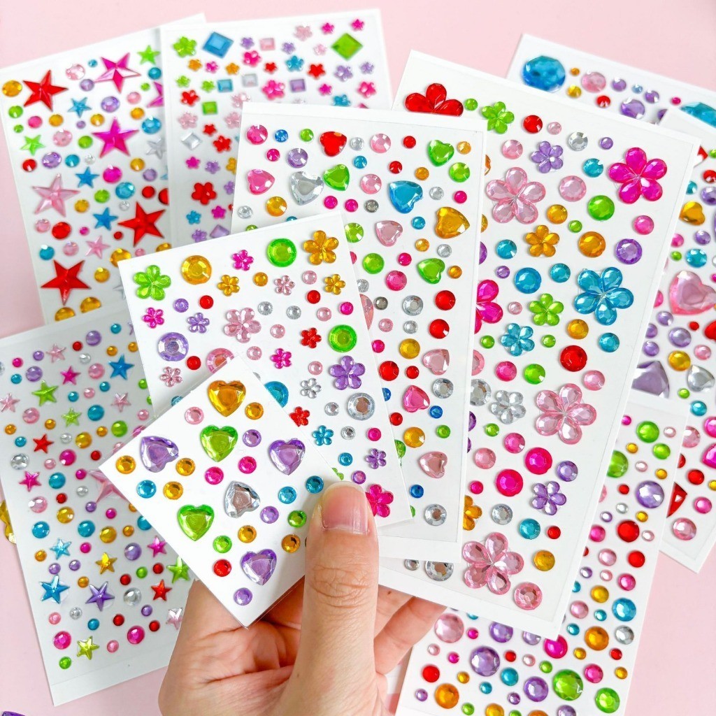 POPmaker Set Hiasan Wajah 3D Kristal Glamor - Gambar 3