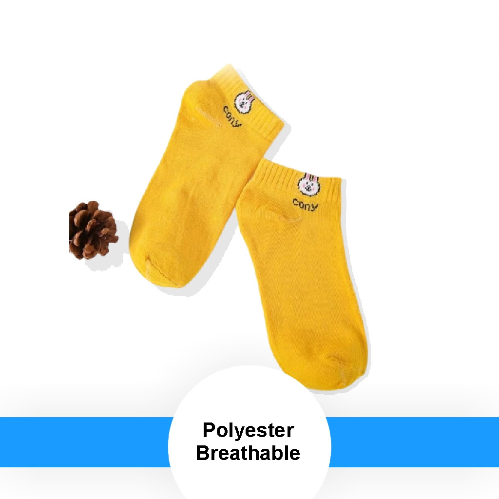POPmaker Kaos Kaki Pendek Lucu Bahan Nyaman - Gambar 3
