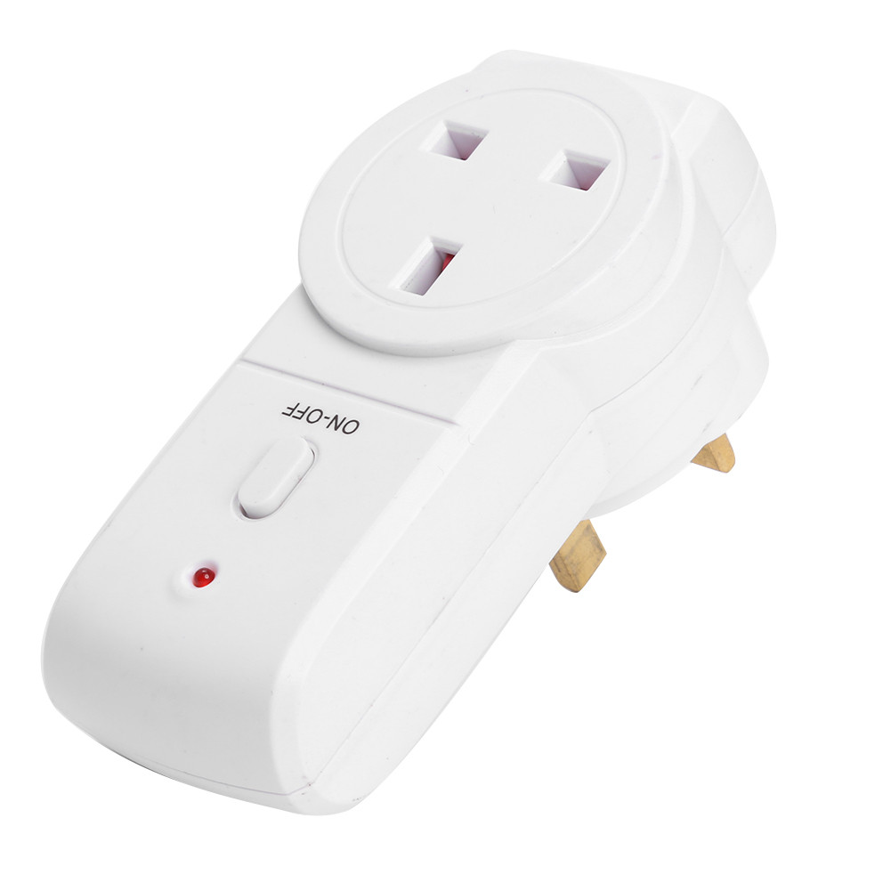 UK Plug Wireless Remote Control Smart Socket Electrical Outlet Lamp ...
