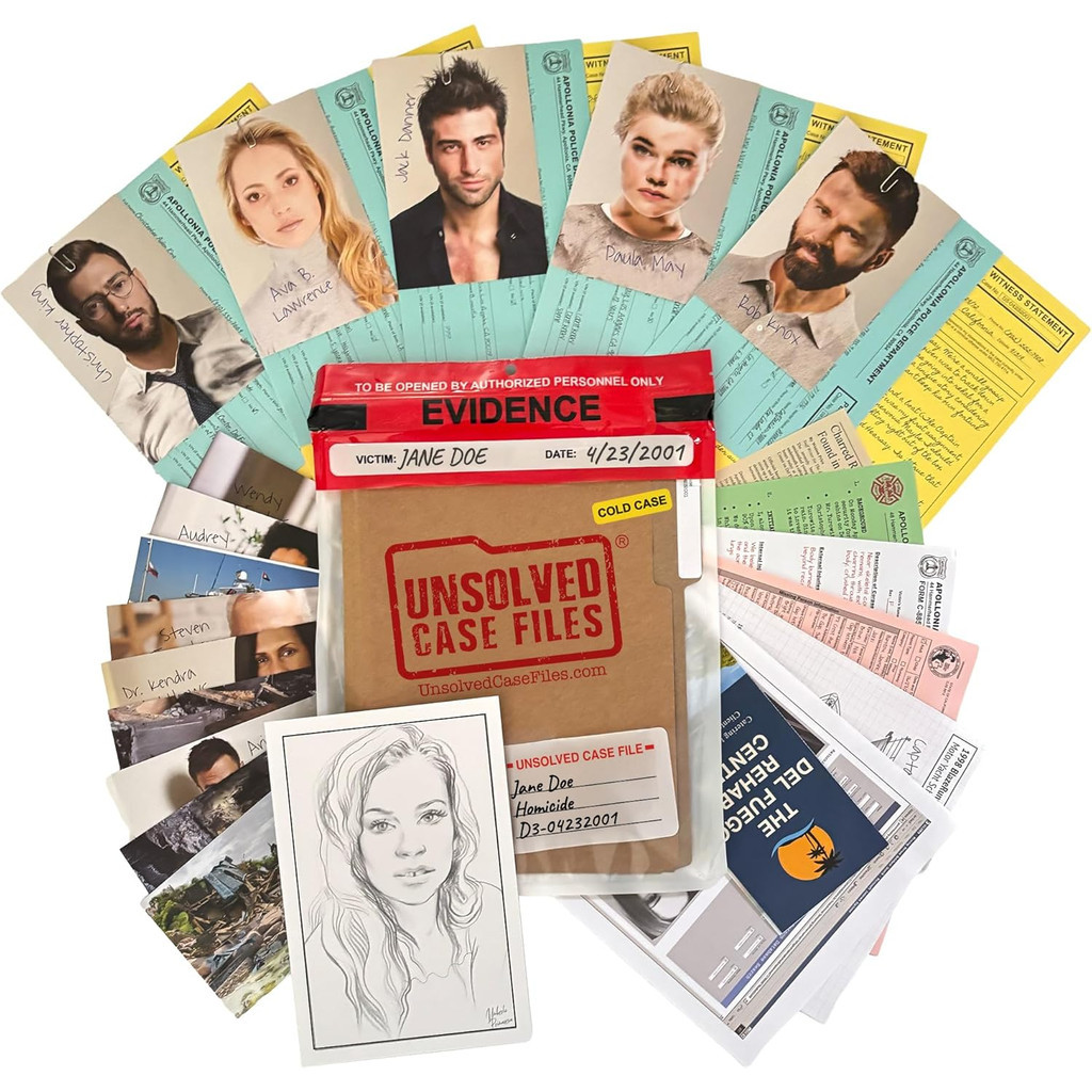 [SG STOCK]Unsolved Case Files Doe, Jane - Cold Case Murder Mystery Game ...