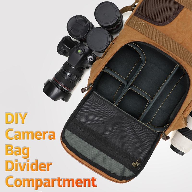 [MAKY] DIY Backpack Camera Dividers Separators Portable Camera Bag ...