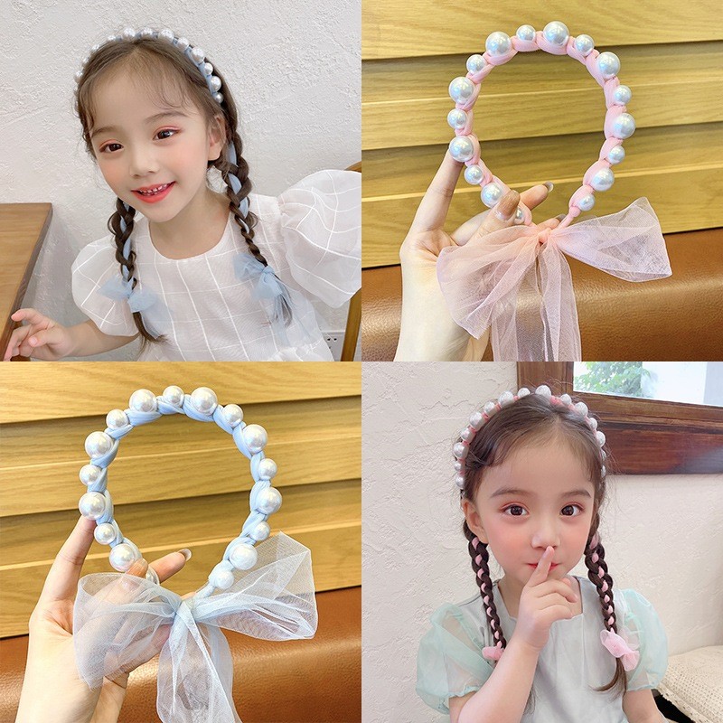 POPmaker shop Bandana Pita Tulle Panjang H469 / Bando Anak Korea Import​ - Bando Bisa Diikat dengan Desain yang Lucu dan Trendi COD - Gambar 2