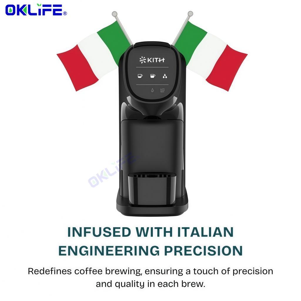 KITH CCM-1L-BK / WH AVA Capsule Coffee Machine Multi-Function Espresso Maker for Home & Office view 9