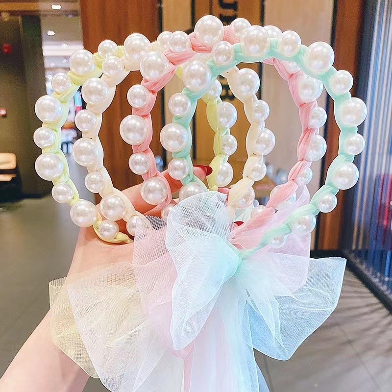 POPmaker shop Bandana Pita Tulle Panjang H469 / Bando Anak Korea Import​ - Bando Bisa Diikat dengan Desain yang Lucu dan Trendi COD - Gambar 4