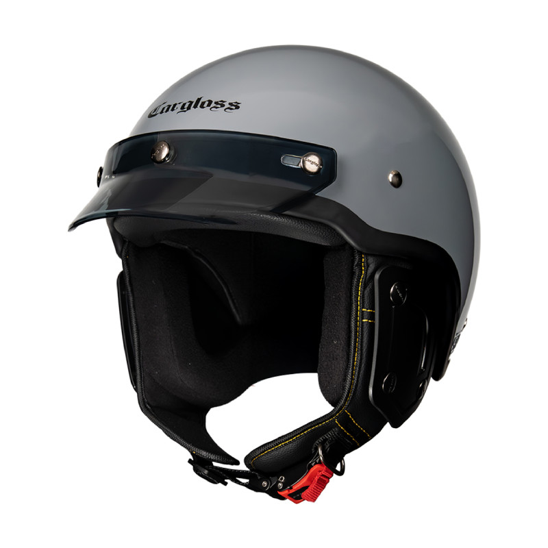 Cargloss CFS Chips Retro Helm Half Face - Dark Grey - Gambar 2