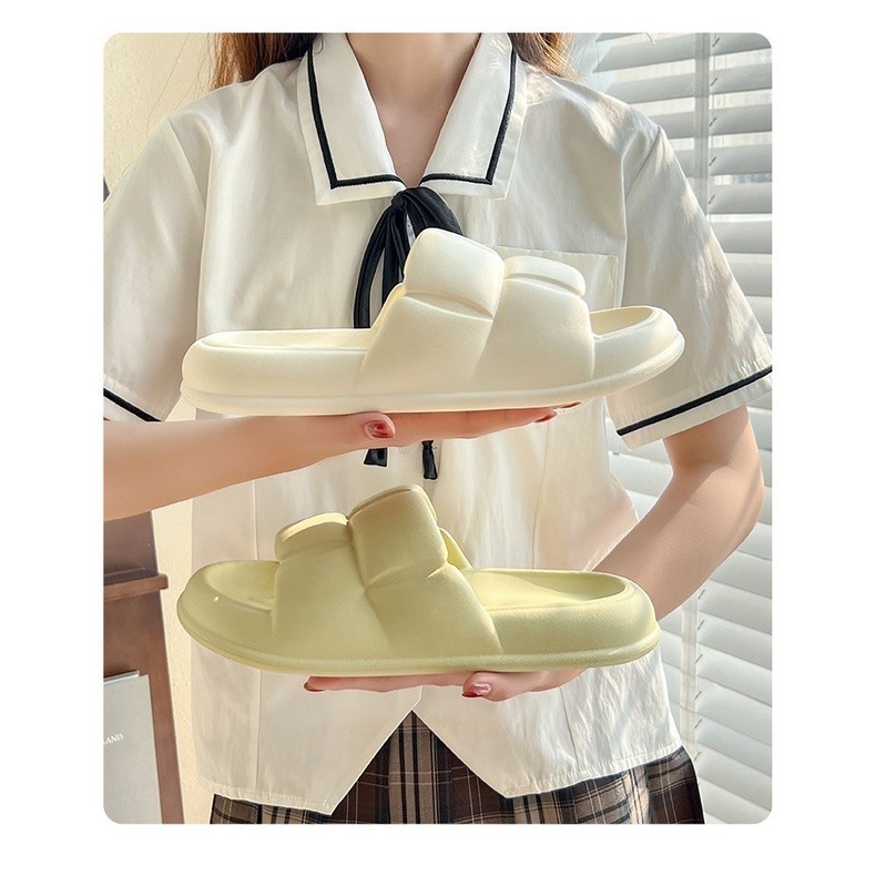 POPmaker Sandal Slop Unisex Karet Tebal Polos - Gambar 2